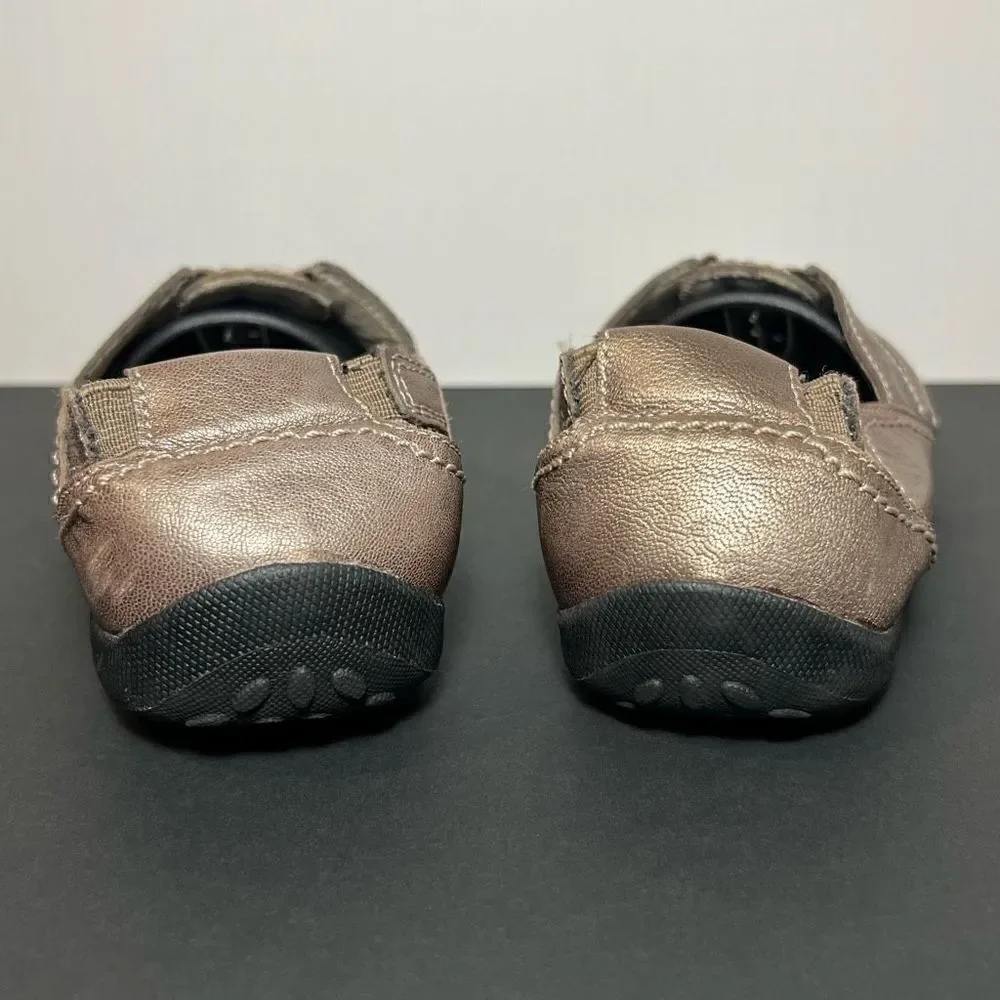 Womens CLARKS Haley Stork Bronze Brown Slip On Sandals / Size 7.5 Medium - Picture 4 of 8